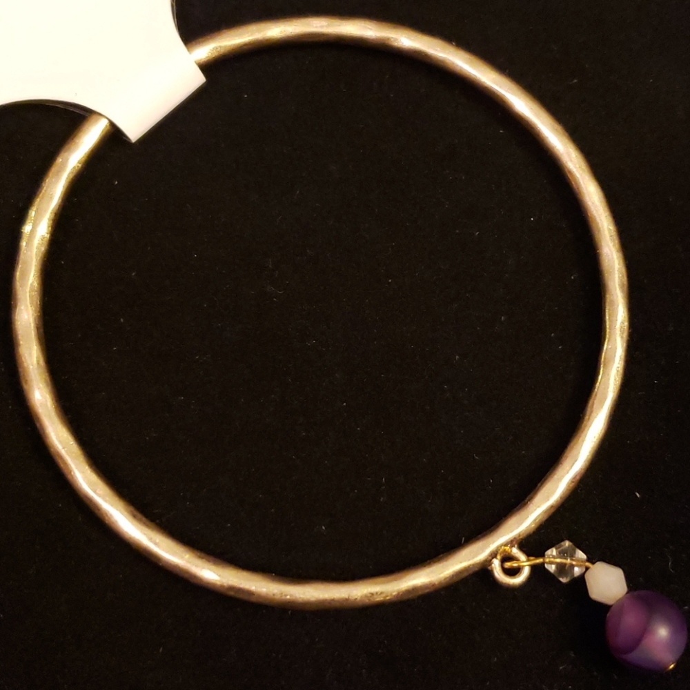 Lovely Bangle with Purple Accent
